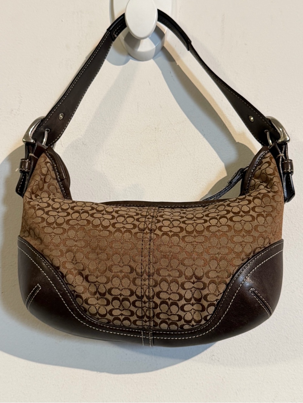 Coach soho Brown Signature Pattern Shoulder Bag